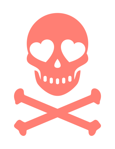 A fancy skull clipart