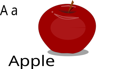 A for Apple clipart