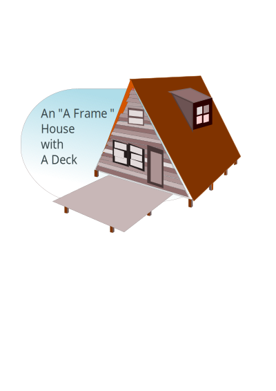 A frame House clipart