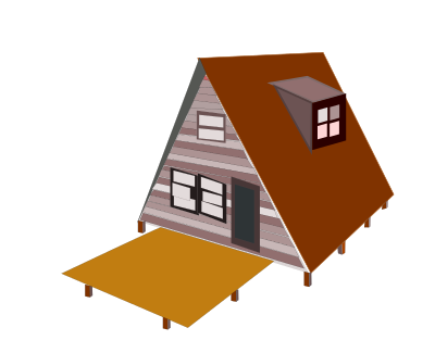 A-Frame-house clipart