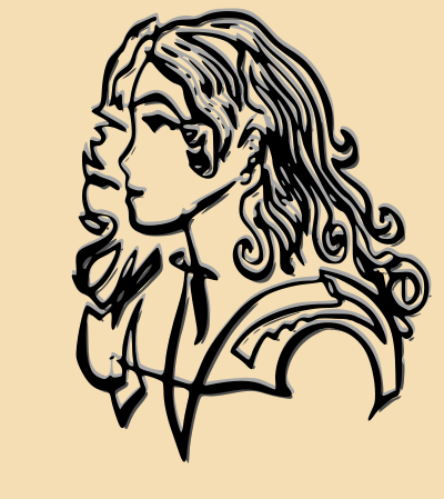 A girl clipart