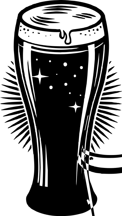 A glass of beer clipart