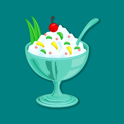 A glass of ice clipart
