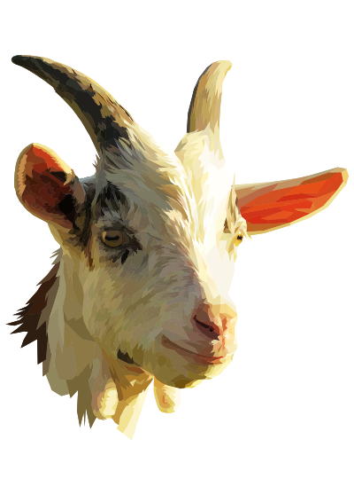 A goat's head clipart