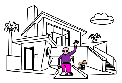 A GOLDEN RETIREMENT clipart