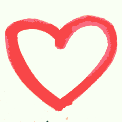 A hand drawn heart clipart