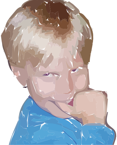 A happy boy clipart