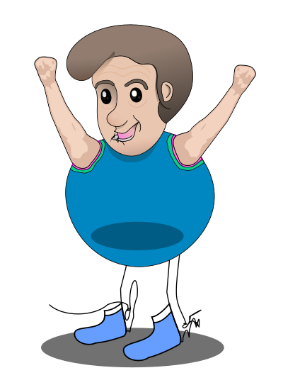 A happy man clipart