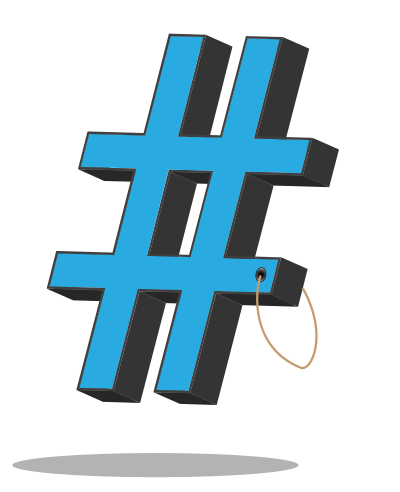 A Hashtag clipart
