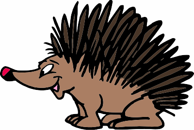A hedgehog clipart