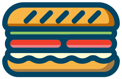 A hoagie clipart