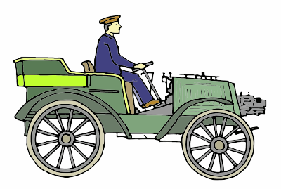 A Horseless Carriage clipart