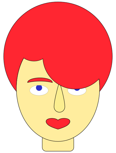 A Kid with Red Hair clipart