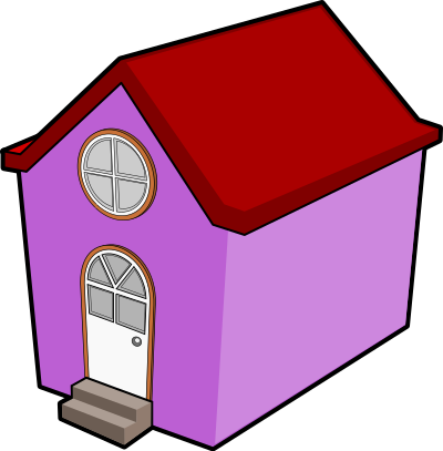 A Little Purple House clipart