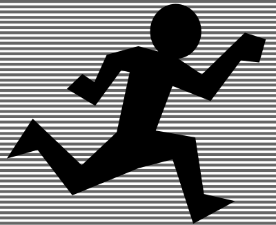 A Man Running clipart