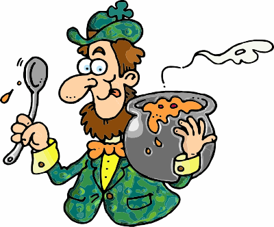 A man with Irish Stew clipart
