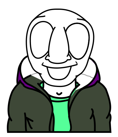 A man with turtle head clipart