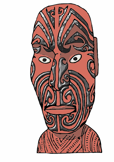 A Maori Carving clipart