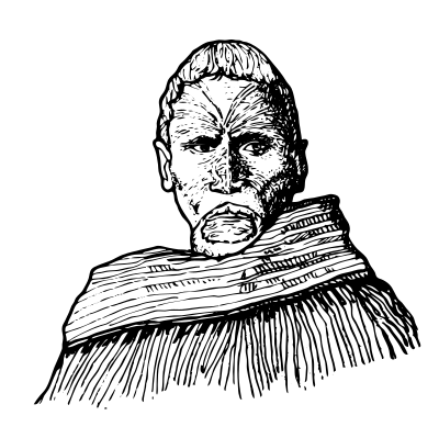 A Maori Chief clipart