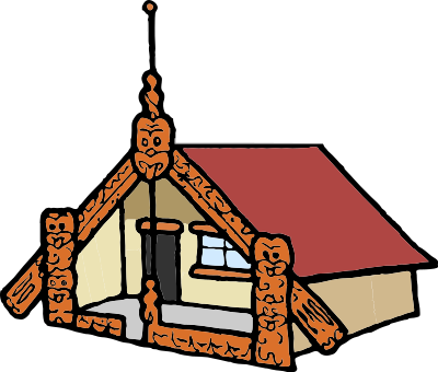 A Maori Meeting House clipart