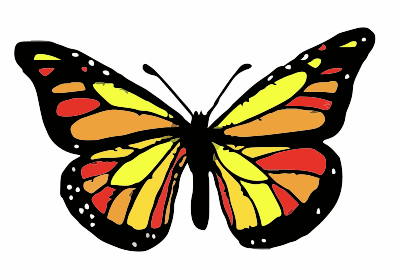 A Monarch Butterfly clipart