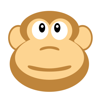 A Monkeys Head clipart