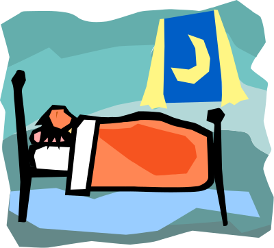 A person dreaming clipart