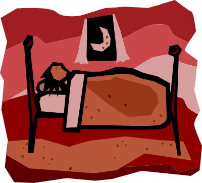 A person sleeping clipart