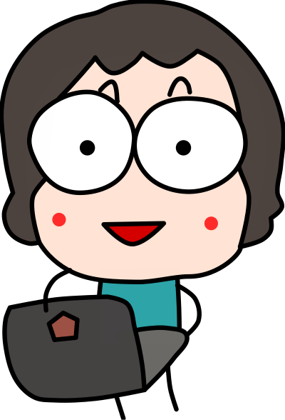 A person with a laptop clipart