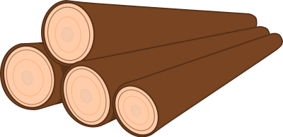 A pile of logs clipart
