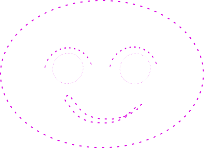 A Pink boy face clipart
