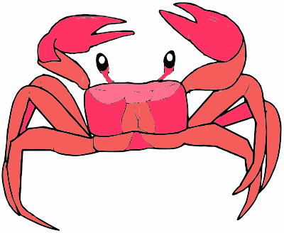A Pink Crab clipart