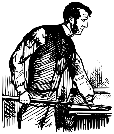 A pool player clipart