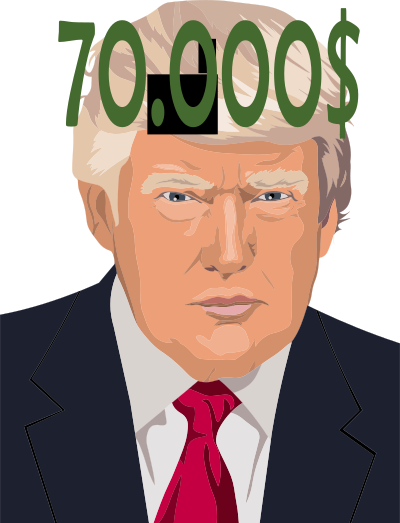 A president's hairstyle clipart