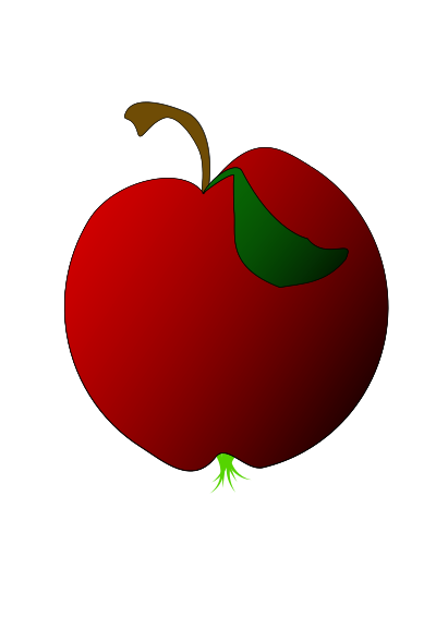 A Red Apple clipart