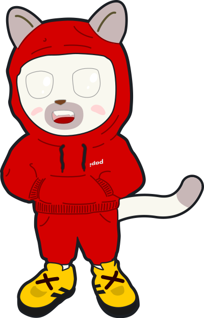 A Siamese cat wearing a red tracksuit clipart