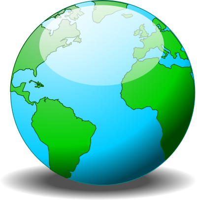 A simple globe clipart