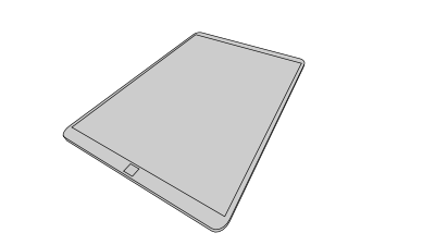 A simple tablet clipart