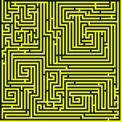 A Spiral Maze clipart