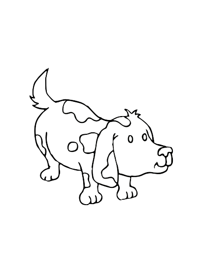 A spotted Dog clipart