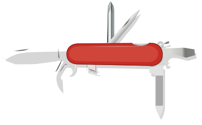 A swiss knife clipart