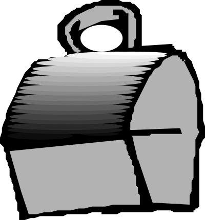 A traditional lunch box clipart