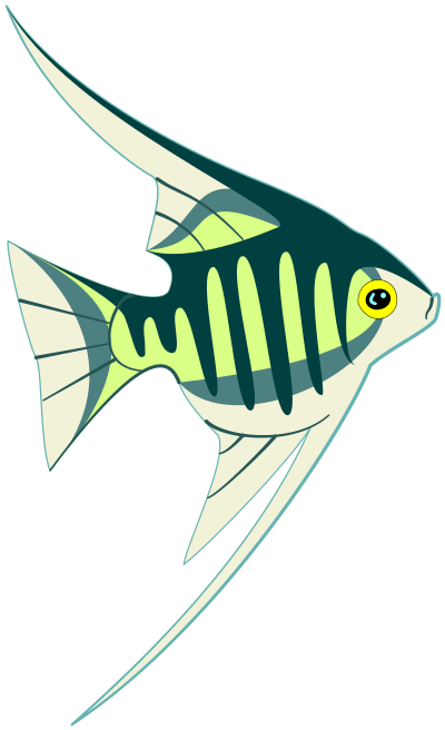 A tropical fish clipart