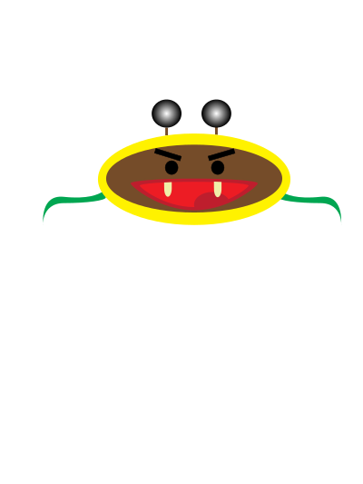 A weird guy clipart