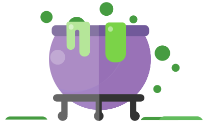 A which's cauldron | Hexenkessel clipart