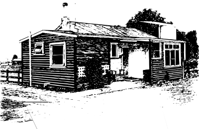 A Wooden house on a Marae in New Zealand clipart