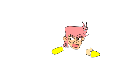 A008: Swing TV to avoid a fly (Animation SMIL) clipart