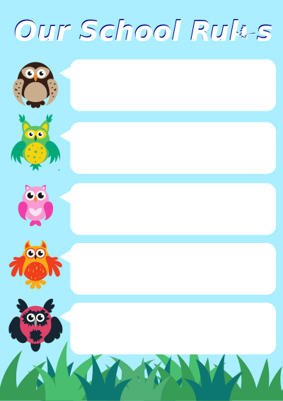 A3 Classroom Rules Poster clipart