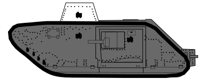A7V-U Panzerwagen clipart