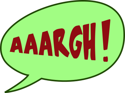 AAARGH in color clipart